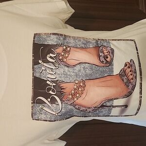 NWOT Pearls and Embellishment Tee Shirt